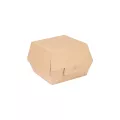 Boites Medium burger THE PACK 14.4x13.6x9.6cm Kraft Brun